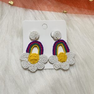 Classy oval shape handmade earring