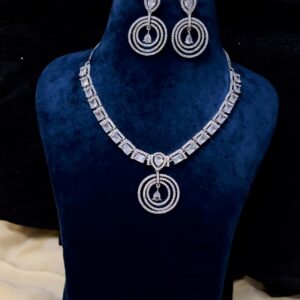 AD Studded Layered Jewellery Set