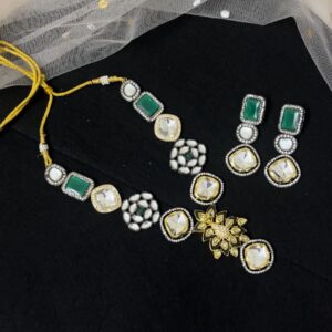 Gold-Plated Kundan Studded Jeweller...