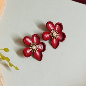 Flower style western earring