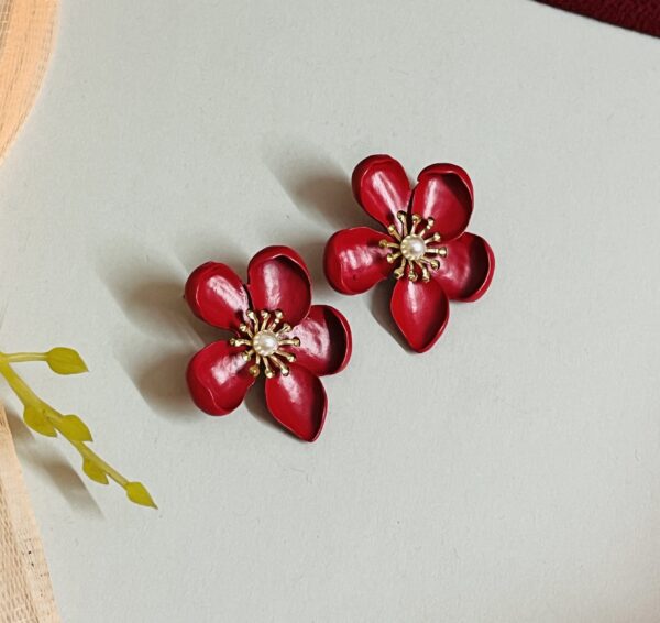 Flower style western earring