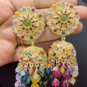 Party wear light weight jhumka in m...