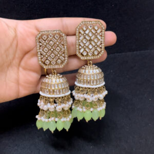 Party wear heavy weight jhumka in l...