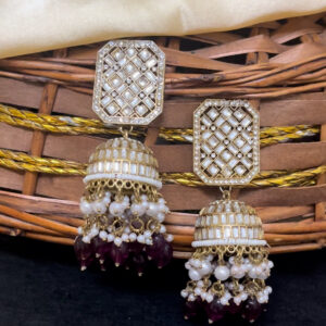 Party wear heavy weight jhumka in m...