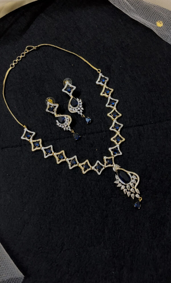 Premium quality AD-Studded Jewellery in blue