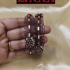 Set Of 2 glass Bangles