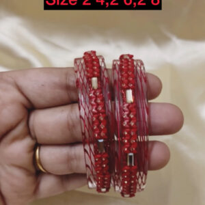 Set Of 2 glass Bangles