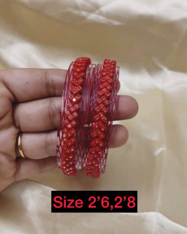 Set Of 2 glass Bangles