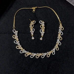 Premium quality golden AD necklace ...