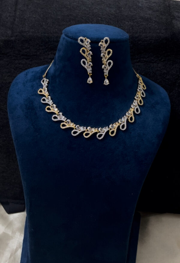 Premium quality golden AD necklace set - Image 2