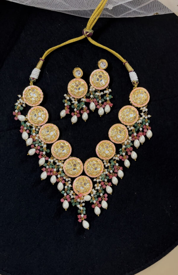 Premium quality Polki necklace set