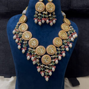 Premium quality Polki necklace set