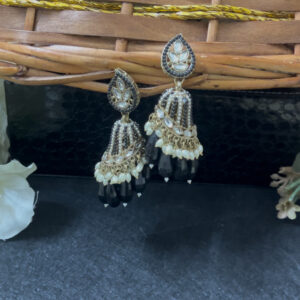 Stylish heavy weight jhumka  in bla...