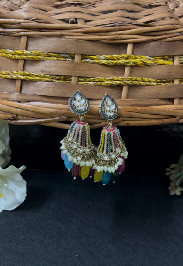 Stylish heavy weight jhumka  in multi