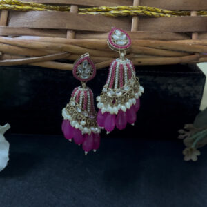 Stylish heavy weight jhumka  in pin...