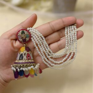 Stylish heavy weight jhumka with ch...