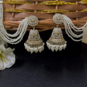 Stylish heavy weight jhumka with ch...