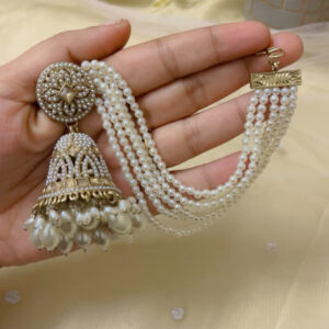 Stylish heavy weight jhumka with ch...