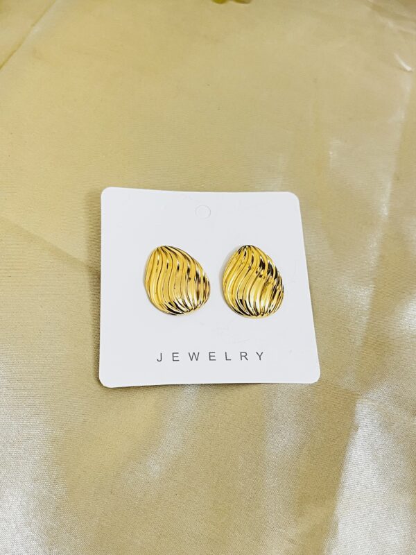 Stainless Steel light weight leaf style earring