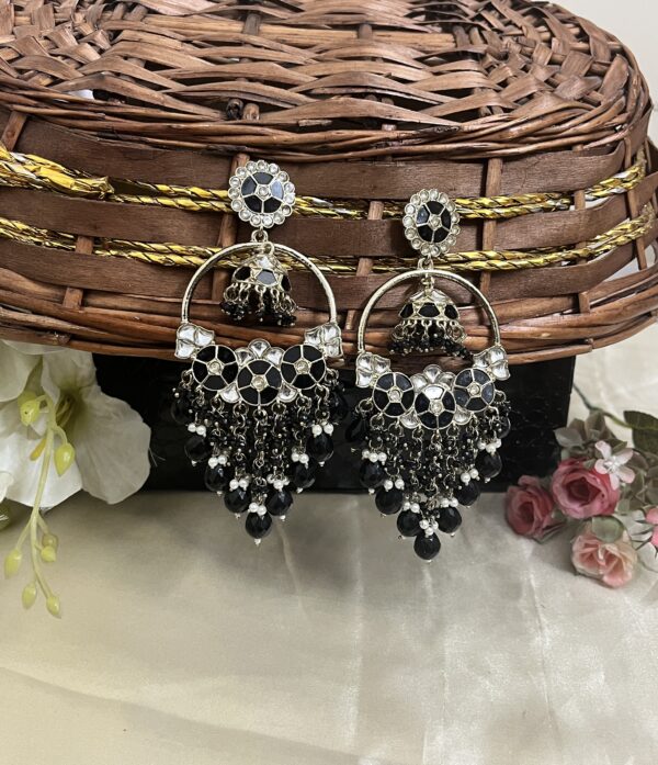 Premium quality light weight jhumka in black
