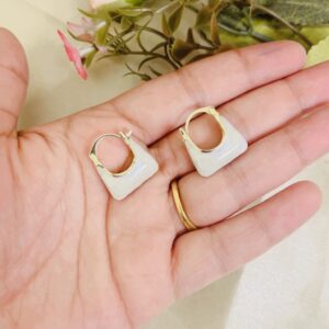 Contemporary hoop earring