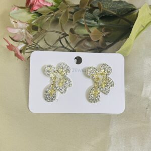 Contemporary Drop flower Earrings